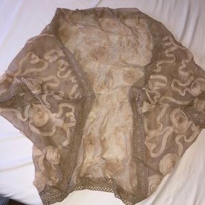Sheer shawl